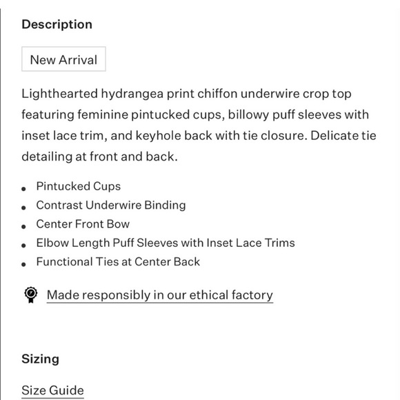 SOLD - For Love and Lemons Dani Bra Top - Picture 4 of 10